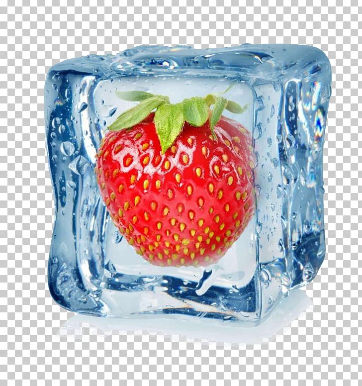Strawberry Ice Cube Stock Photography Fruit PNG, Clipart, Apple Fruit, Blue, Cube, Diet Food, Food Free PNG Download