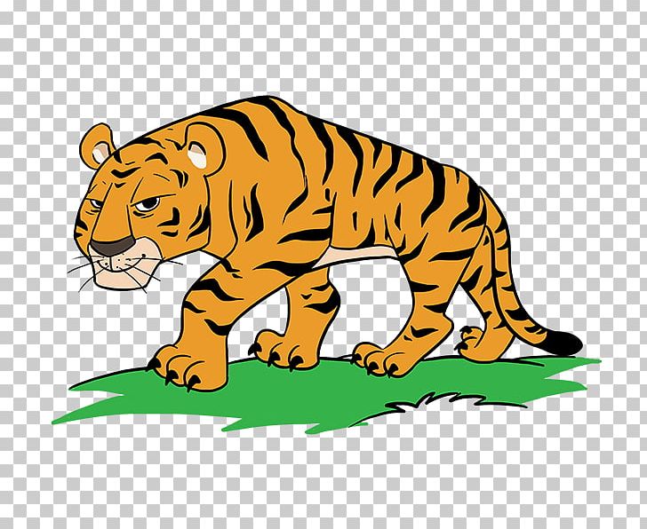 clipart animation tigers