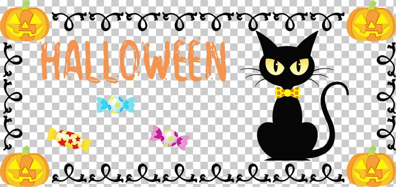 Cat Meter Whiskers Smiley Cartoon PNG, Clipart, Cartoon, Cat, Flower, Halloween, Happiness Free PNG Download