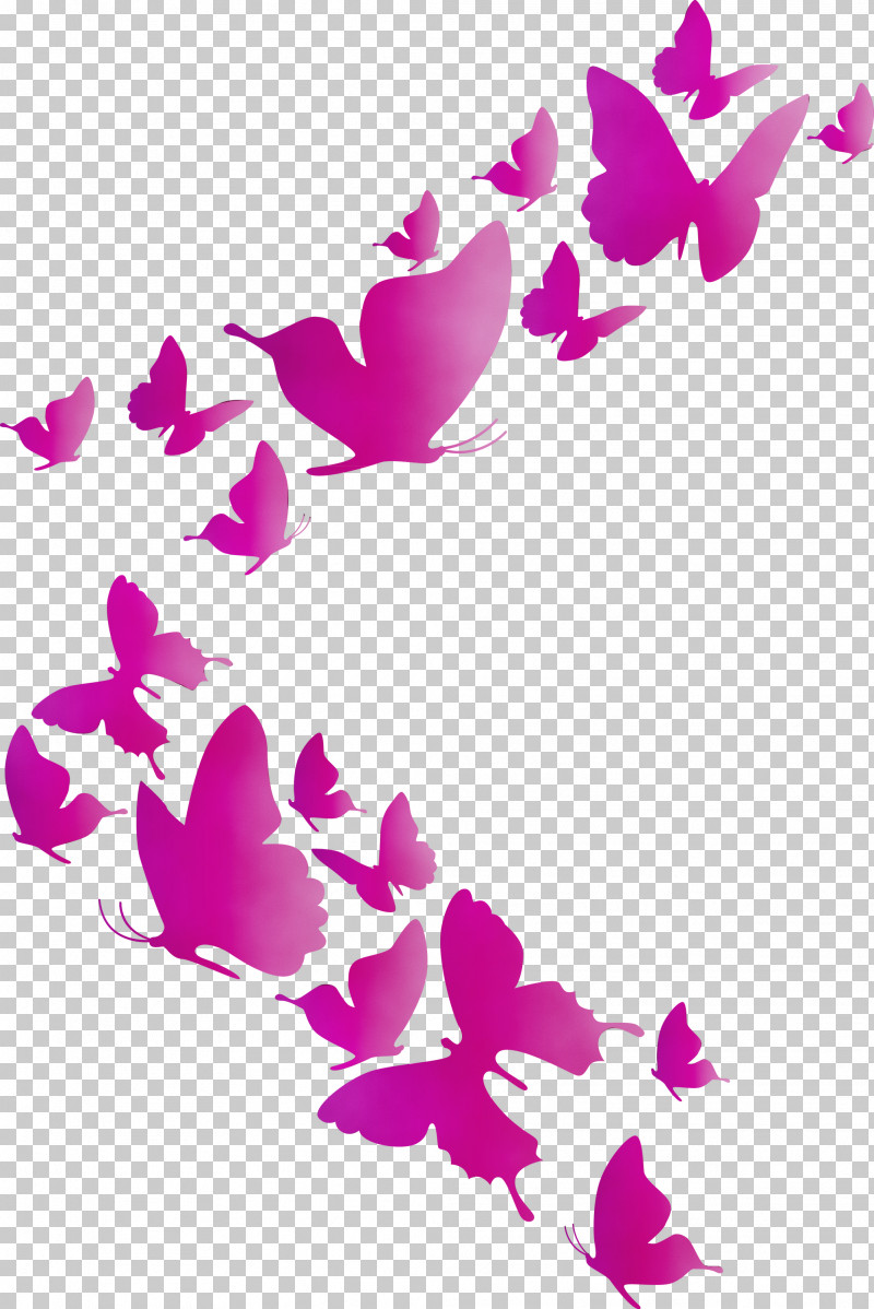Floral Design PNG, Clipart, Butterfly Background, Floral Design, Flying Butterfly, Paint, Pink M Free PNG Download