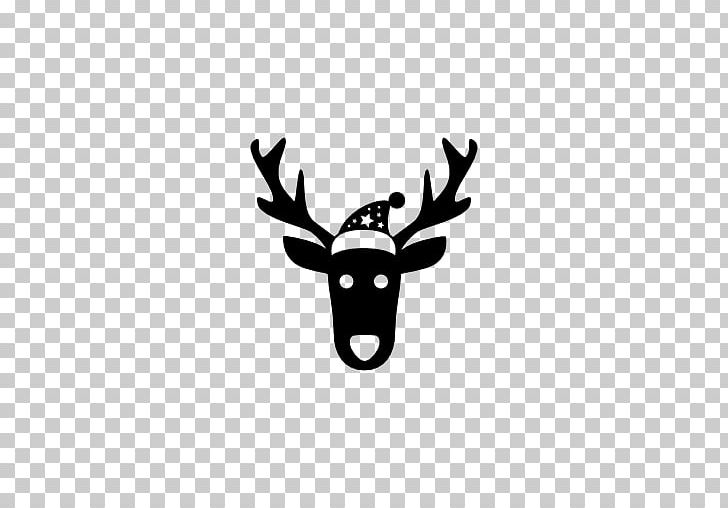 Santa Claus Reindeer Computer Icons Christmas PNG, Clipart, Antler, Black And White, Christmas, Computer Icons, Deer Free PNG Download