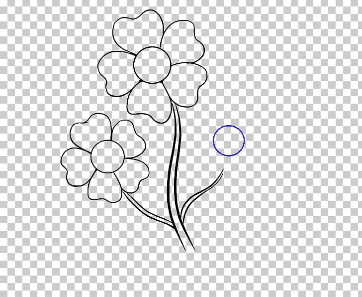 Flower Drawing Cartoon Line Art PNG, Clipart, Art, Artwork, Black And White, Branch, Cartoon Free PNG Download