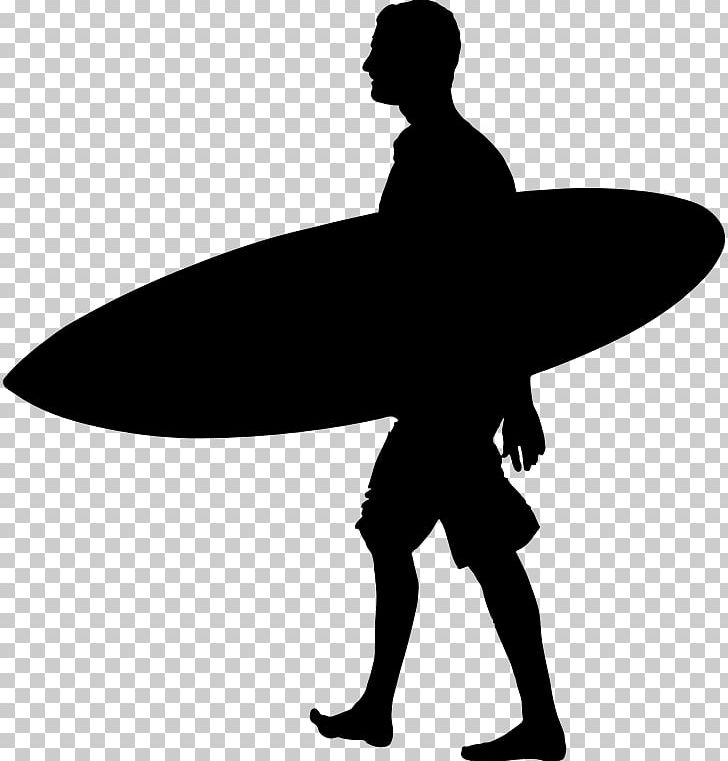 Black And White Surfer Clipart