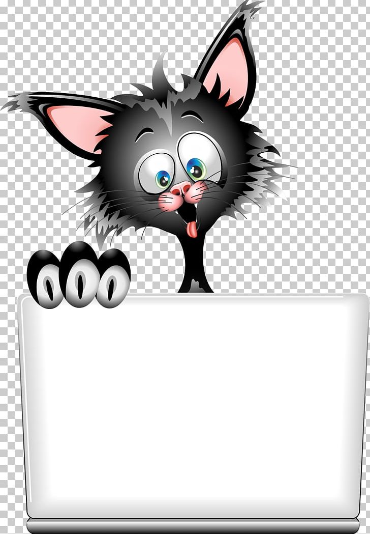 Black Cat Kitten Cartoon PNG, Clipart, Black, Carnivoran, Cartoon Cat, Cat, Cat Ear Free PNG Download