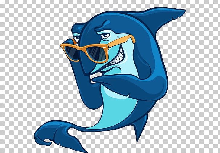 Shark Sticker Dolphin Telegram PNG, Clipart, Animals, Cartilaginous Fish, Cartoon, Electric Blue, Fictional Character Free PNG Download