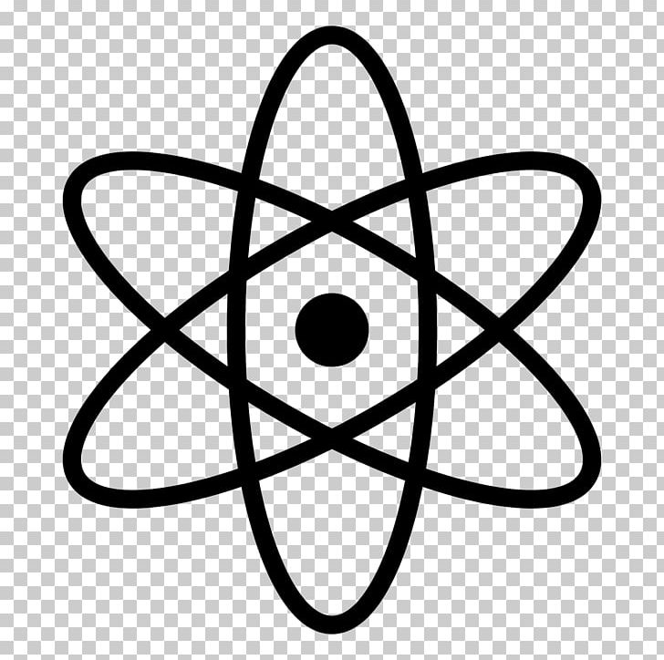 Symbol Atom Encapsulated PostScript PNG, Clipart, Atom, Atommodell, Black And White, Chemical Element, Circle Free PNG Download