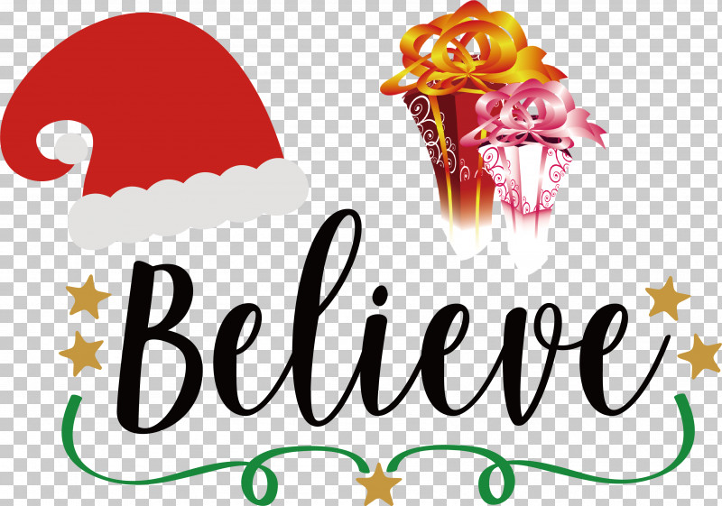 Believe Santa Christmas Winter PNG, Clipart, Believe Santa, Christmas, Gift Box, Line, Logo Free PNG Download