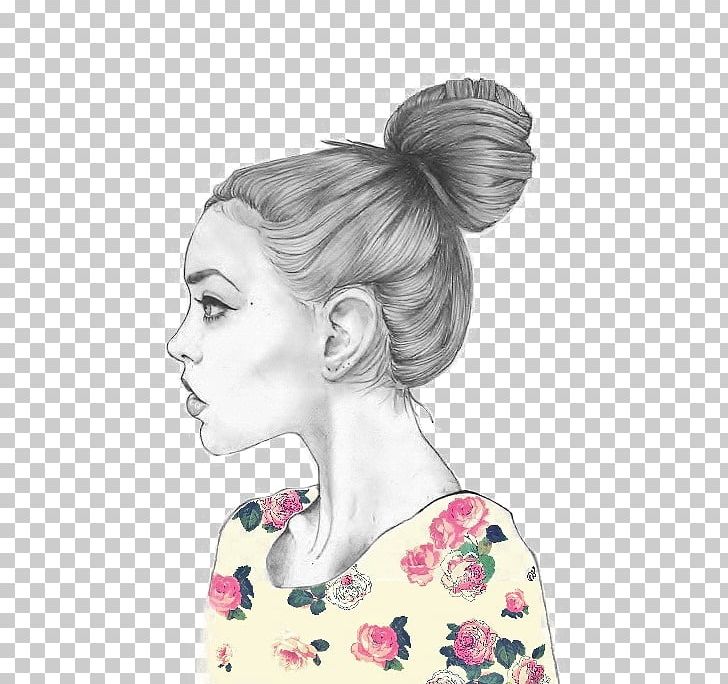 Drawing Painting Art PNG, Clipart, Beauty, Bouffant, Brown Hair, Bun, Bust Free PNG Download