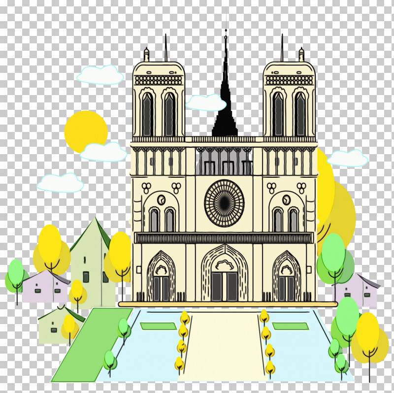 Landmark Cartoon Church Architecture Place Of Worship PNG, Clipart, Arch, Architecture, Basilica, Building, Cartoon Free PNG Download