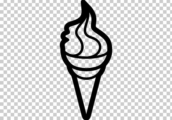 Ice Cream Cones Sundae Computer Icons PNG, Clipart, Black And White, Computer Icons, Cone, Cream, Dessert Free PNG Download