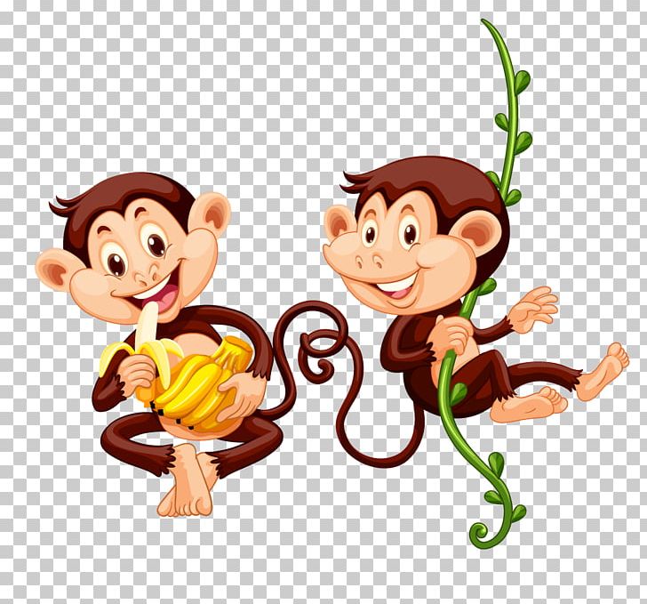 Monkey Eating Banana PNG, Clipart, Animals, Balloon Cartoon, Cartoon, Cartoon Character, Cartoon Cloud Free PNG Download