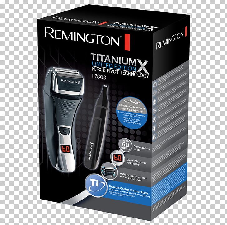 Hair Clipper Electric Razors & Hair Trimmers Remington F7800 Titanium X Dual Foil Razor With Triple Shave Shaving Remington Products PNG, Clipart, Beard, Brand, Electric Razors Hair Trimmers, Electronics, Electronics Accessory Free PNG Download
