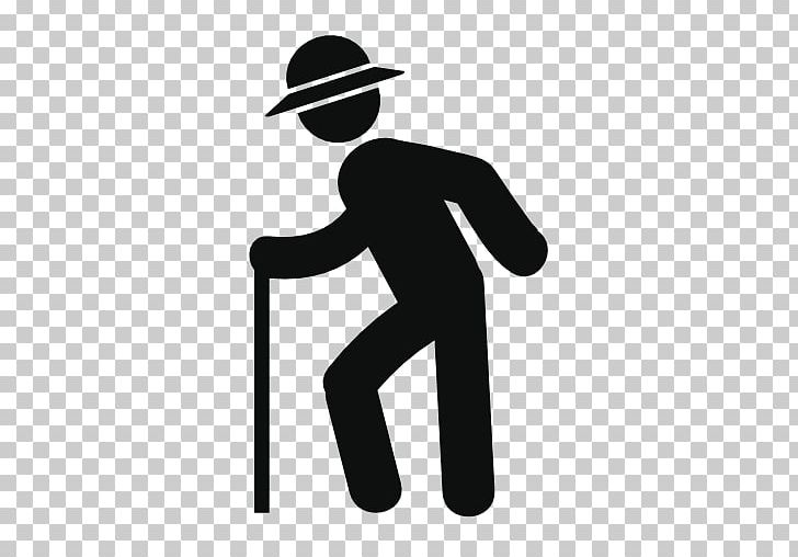 Computer Icons Logo Old Age Walking PNG, Clipart, Angle, Animals, Black And White, Computer Icons, Encapsulated Postscript Free PNG Download