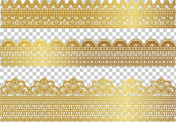 Lace Gold Textile Ribbon PNG, Clipart, Beautiful, Border, Border Frame, Brass, Certificate Border Free PNG Download