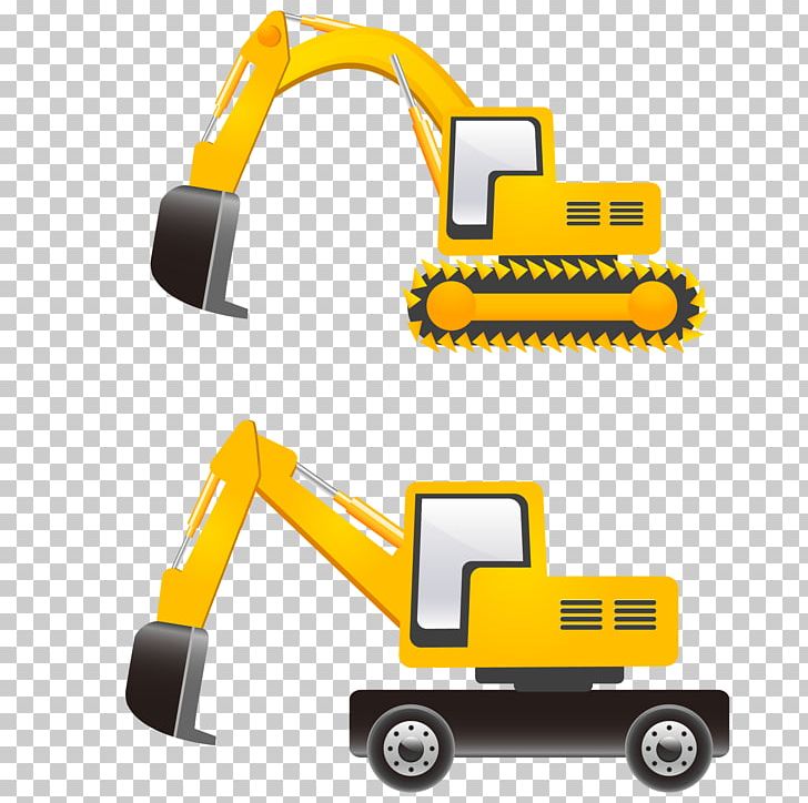 Download Excavator Cartoon Png Clipart Art Automotive Design Brand Cartoon Excavator Construction Equipment Free Png Download