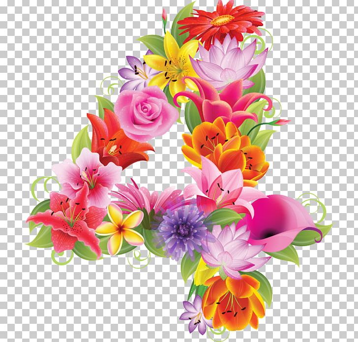 Flower Number Bokmarke Png Clipart Alstroemeriaceae Birthday Clip Art Cut Flowers Fiesta Flowers Free Png Download
