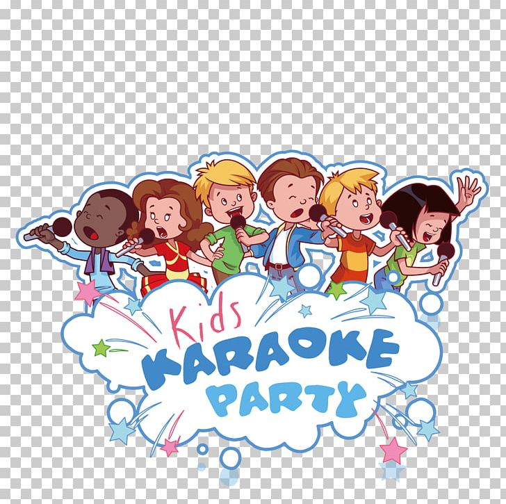 Microphone Child Singing Illustration PNG, Clipart, Area, Cartoon, English, Fictional Character, Friendship Free PNG Download