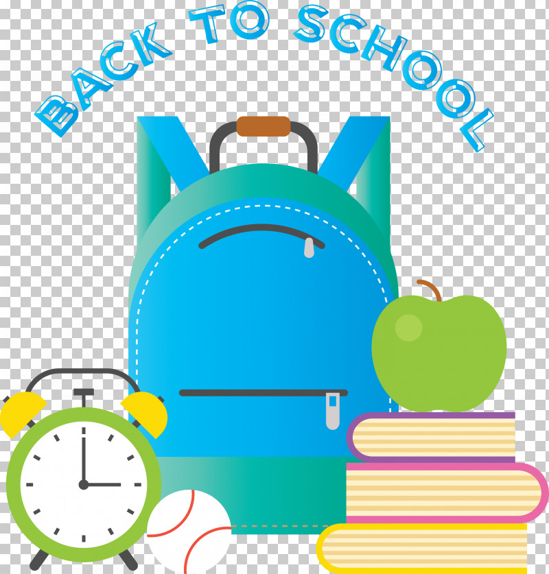 Back To School PNG, Clipart, Area, Back To School, Cartoon, Green, Line Free PNG Download