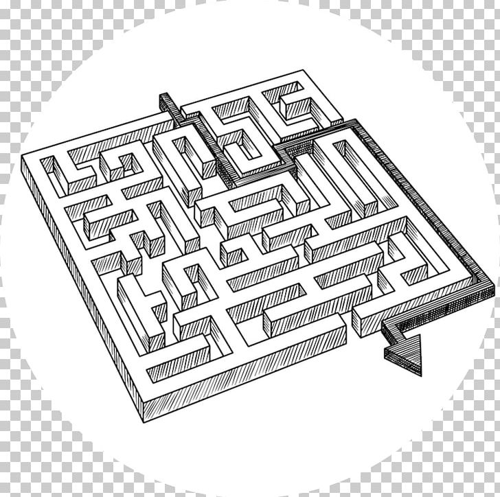 Maze Graphics Labyrinth Drawing Art PNG, Clipart, Angle, Arrow, Art, Black And White, Concept Art Free PNG Download