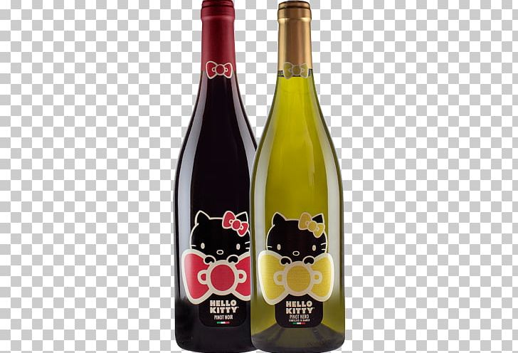 Red Wine Hello Kitty Pinot Noir Sauvignon Blanc PNG, Clipart, Alcoholic Beverages, Bottle, Cabernet Sauvignon, Chardonnay, Dessert Wine Free PNG Download