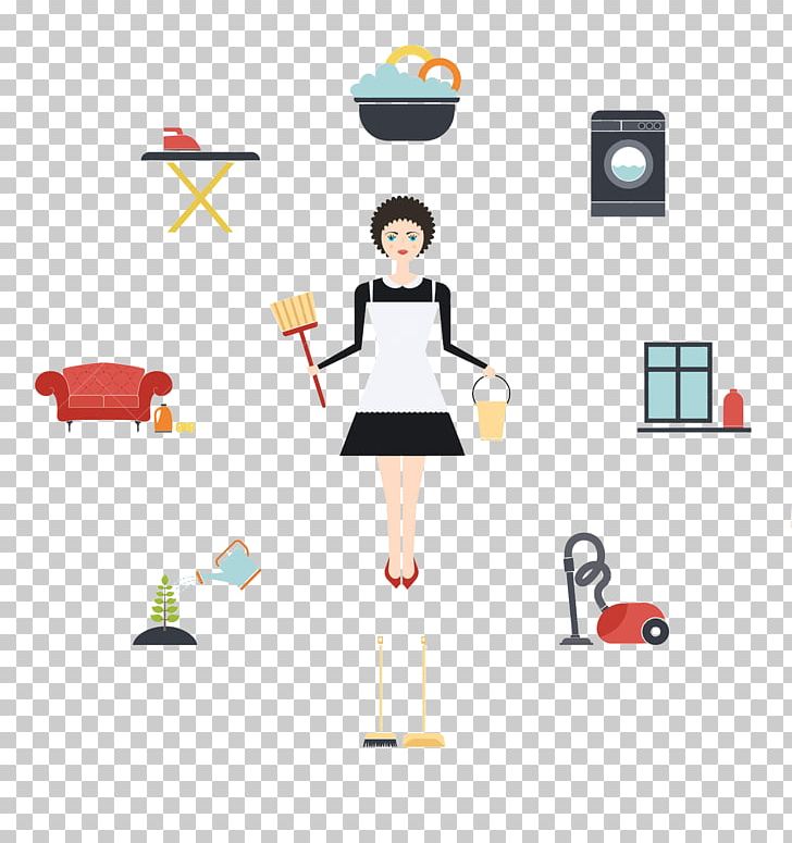 Housekeeping Computer Icons Laundry Symbol PNG, Clipart, Apartment, Cartoon, Cleaner, Cleaning, Communication Free PNG Download