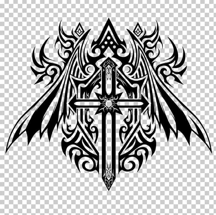 Tattoo Tribal Knight Chivalry PNG, Clipart, Abziehtattoo, Art, Black And White, Chivalry, Cross Free PNG Download