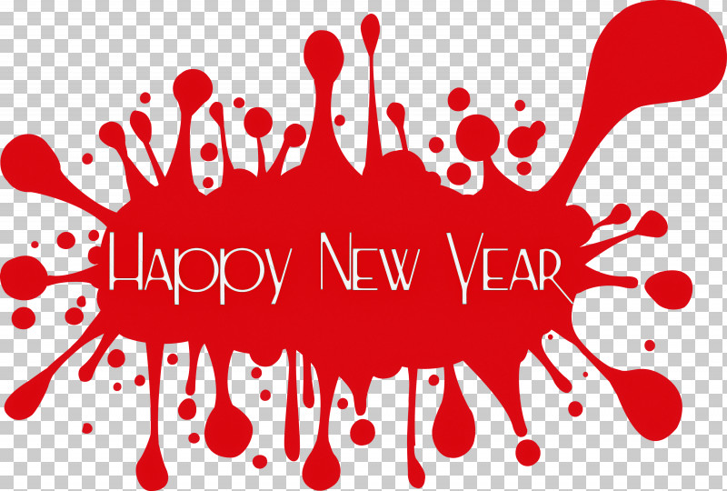 Happy New Year PNG, Clipart, Happy New Year, Logo, Love, Red, Text Free PNG Download