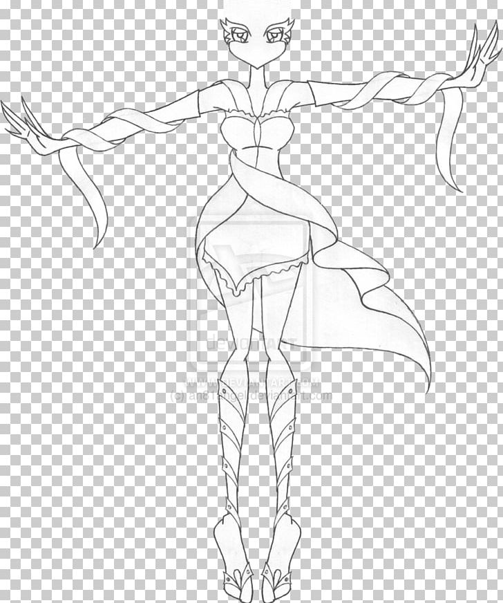 Dress Drawing Monster High Line Art Sketch PNG, Clipart, Abdomen, Angle, Arm, Artwork, Cartoon Free PNG Download