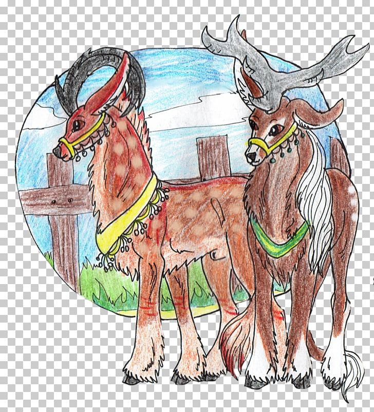 Reindeer Pack Animal Donkey Camel PNG, Clipart, Antler, Art, Camel, Camel Like Mammal, Cartoon Free PNG Download