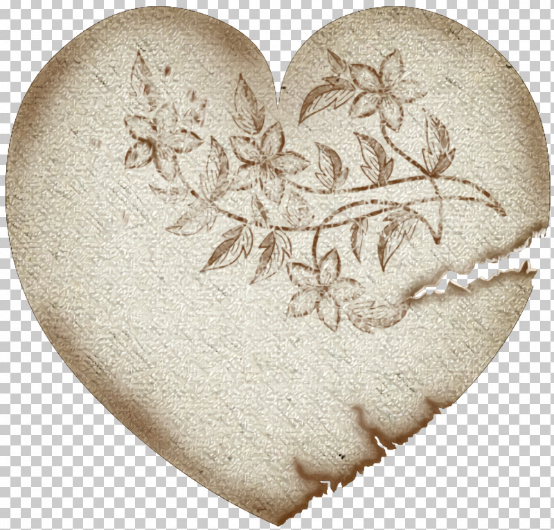 Heart Leaf Heart Beige PNG, Clipart, Beige, Heart, Leaf, Valentines Day, Vintage Heart Free PNG Download