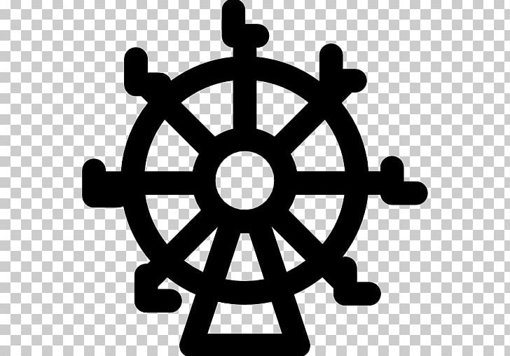 Dharmachakra Religious Symbol Computer Icons PNG, Clipart, Amusement, Artwork, Black And White, Buddhism, Buddhism And Hinduism Free PNG Download