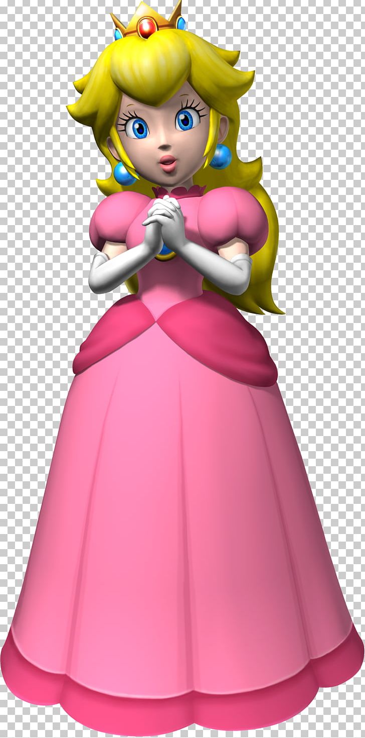 Princess Peach Super Mario Bros. New Super Mario Bros Super Mario Party PNG, Clipart, Cartoon, Costume, Costume Design, Doll, Download Free PNG Download