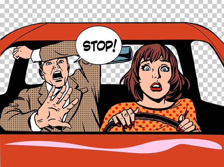 Driving Pop Art Illustration PNG, Clipart, Brand, Cartoon, Comics, Communication, Drive Free PNG Download