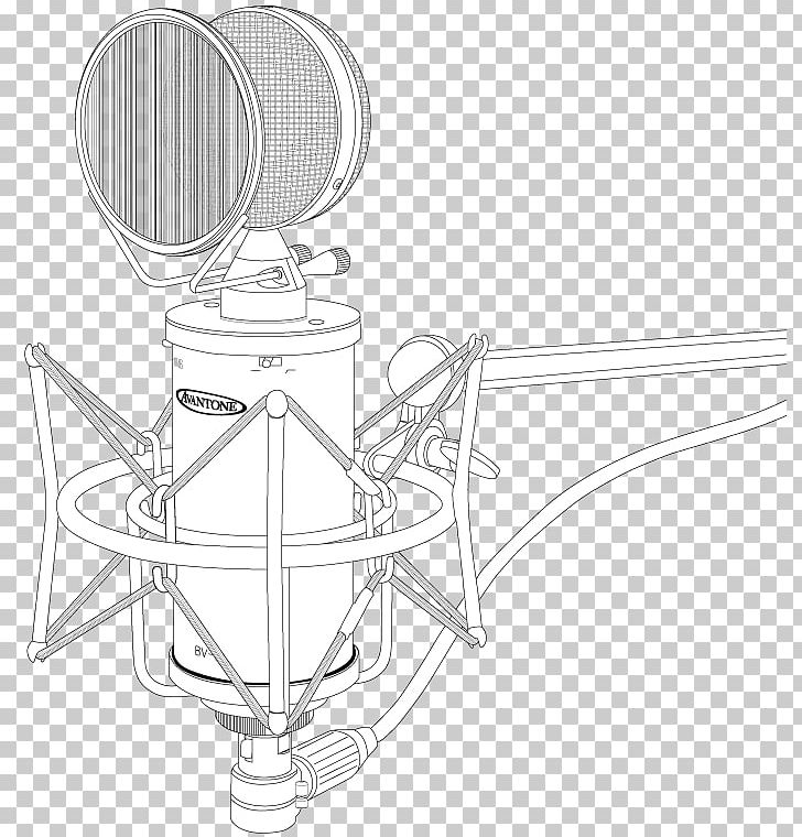 Microphone Product Design Line Art PNG, Clipart, Angle, Audio, Audio Equipment, Black And White, Circle Free PNG Download