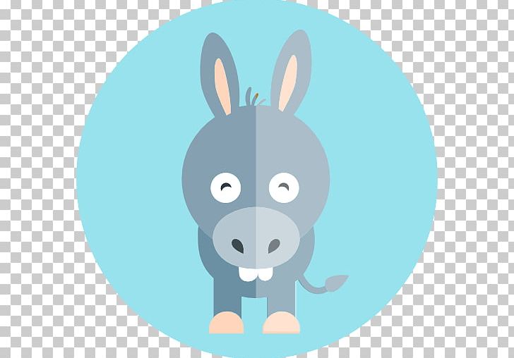 Rabbit Donkey Computer Icons PNG, Clipart, Animal, Animals, Blue, Carnivoran, Cartoon Free PNG Download