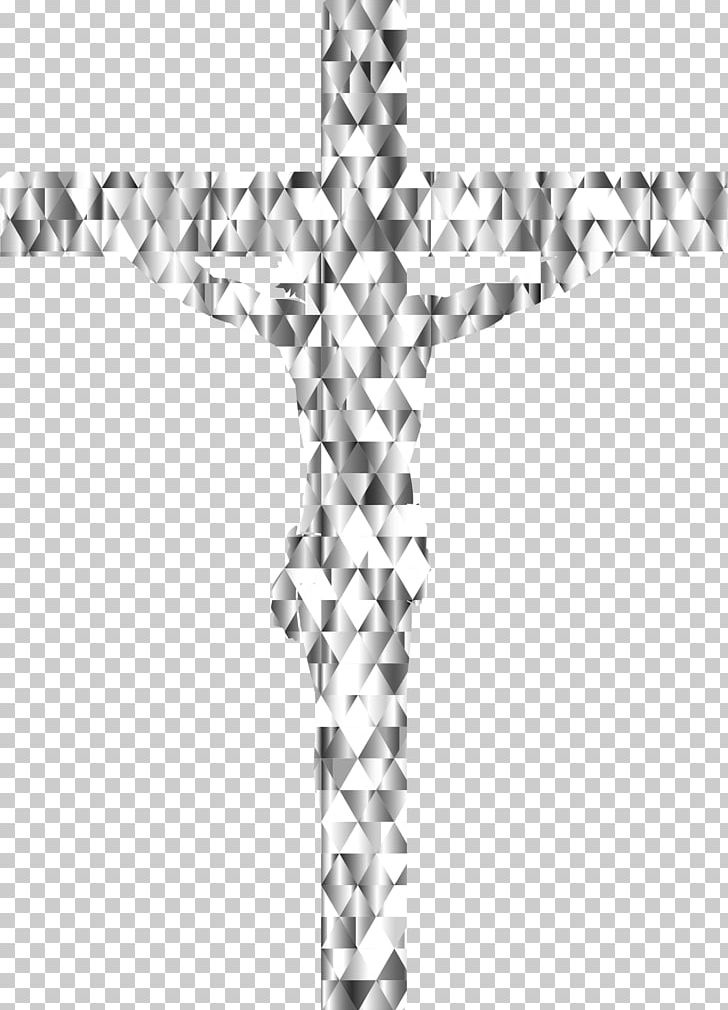 Crucifix Cross Diamond Gemstone Facet PNG, Clipart, Art, Black And White, Body Jewelry, Christian Cross, Cross Free PNG Download