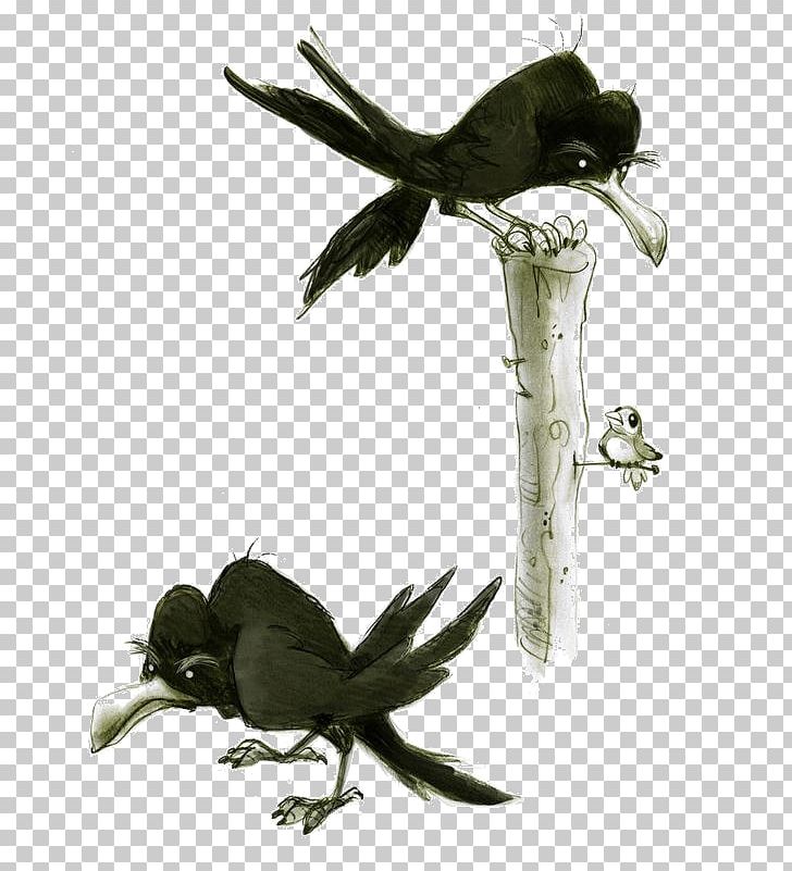 Little Crow Graphic Design Concept Art PNG, Clipart, Animals, Art, Beak, Bird, Concept Art Free PNG Download