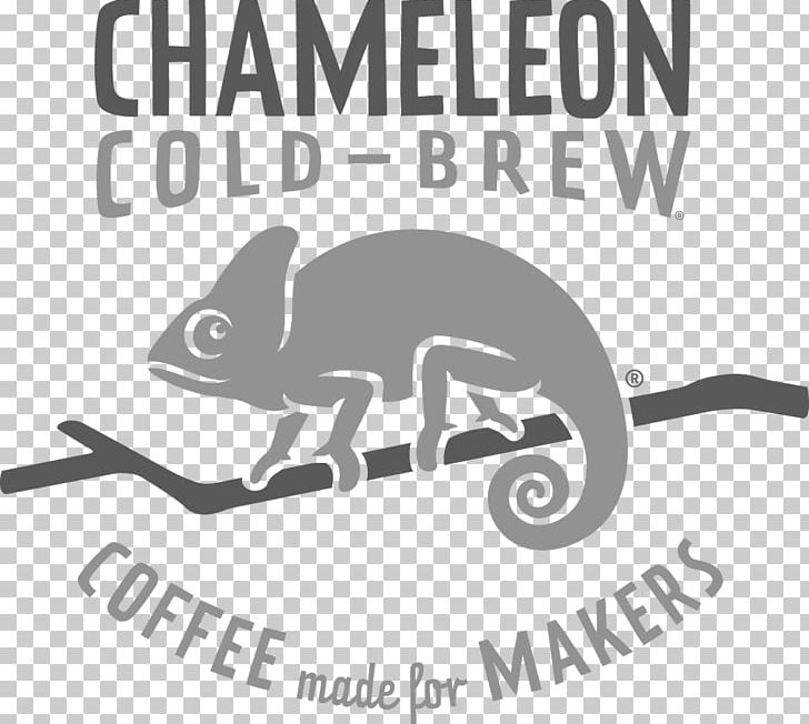 Cold Brew Iced Coffee Chameleon Cold-Brew Brewed Coffee PNG, Clipart, Area, Artwork, Black And White, Brand, Brewed Coffee Free PNG Download