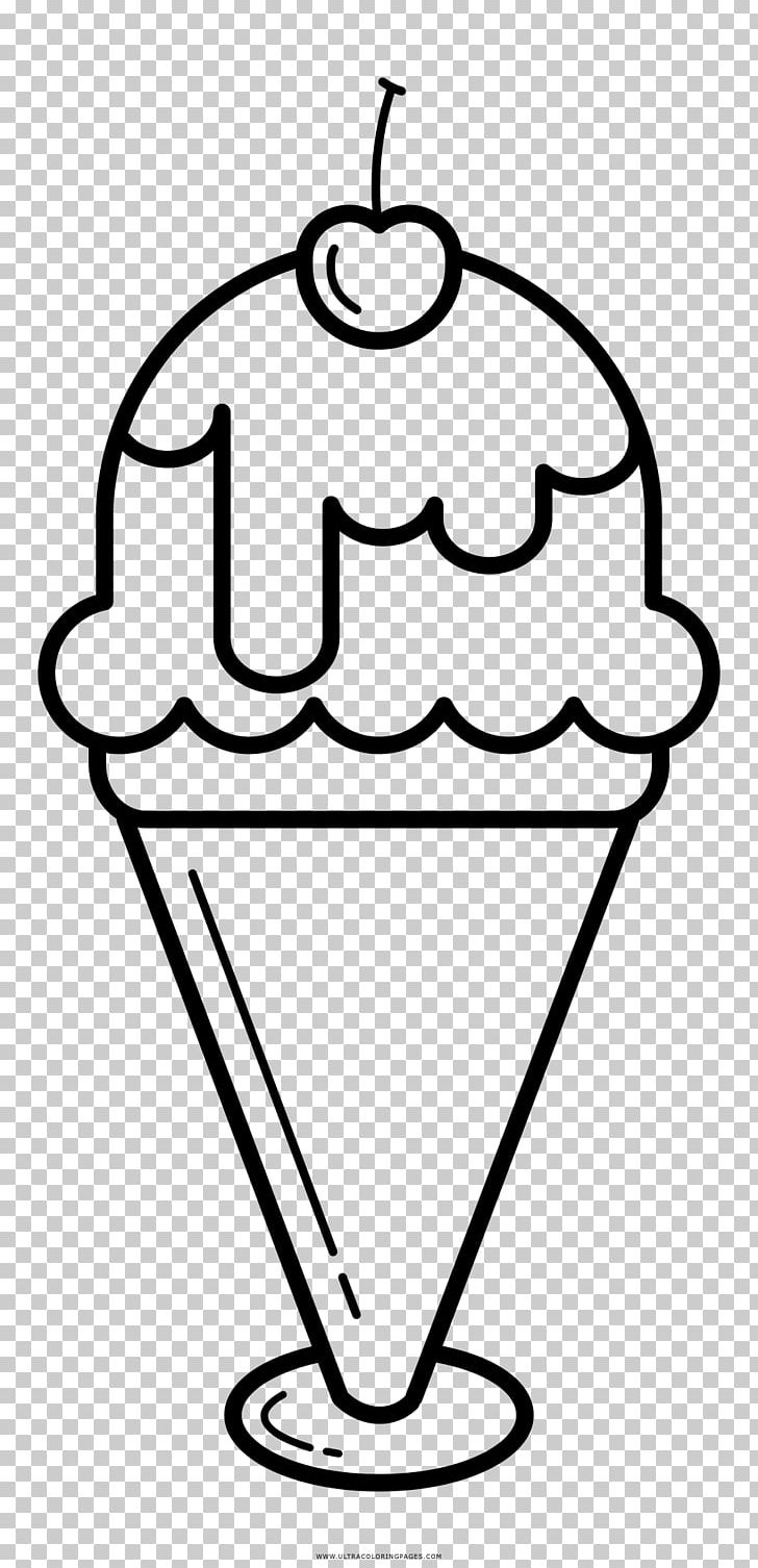 Ice Cream Cones Sundae Drawing Coloring Book PNG, Clipart, Artwork, Ausmalbild, Black And White, Cherry, Coloring Book Free PNG Download