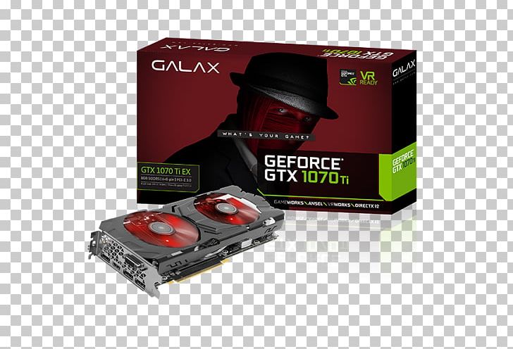 Graphics Cards & Video Adapters NVIDIA GeForce GTX 1070 Ti GDDR5 SDRAM GALAXY Technology 英伟达精视GTX PNG, Clipart, Digital Visual Interface, Electronic Device, Geforce, Geforce 8 Series, Geforce 10 Series Free PNG Download