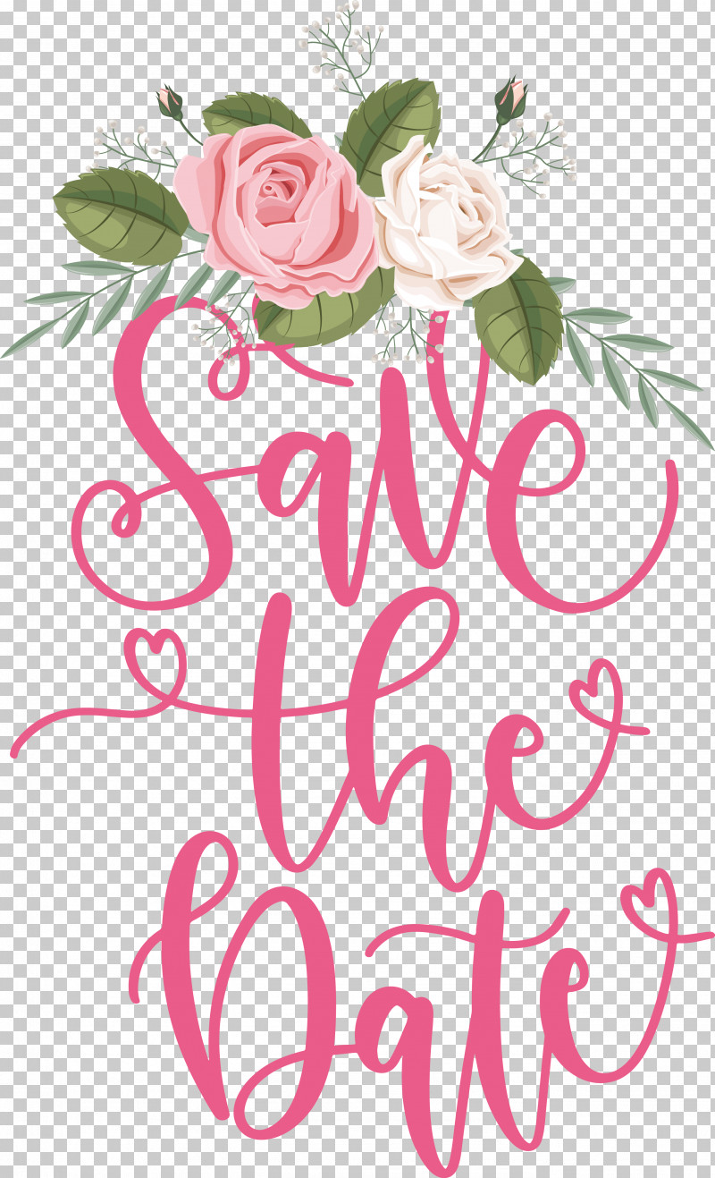 Save The Date PNG, Clipart, Floral Design, Pdf, Save The Date, Wedding, Wedding Invitation Free PNG Download