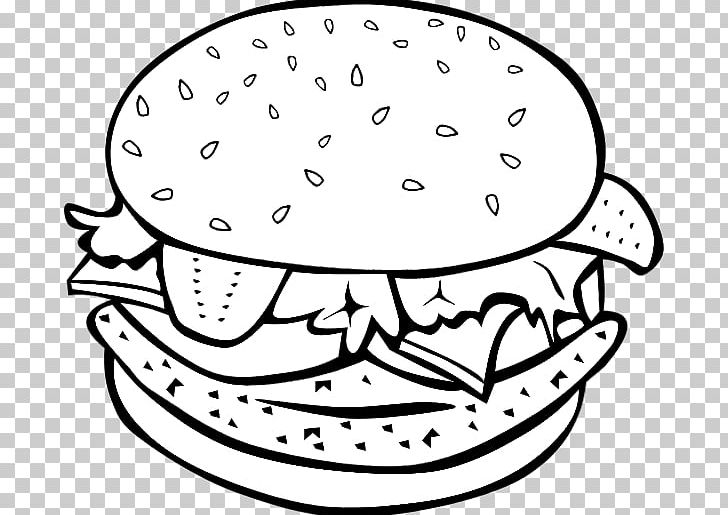 Hamburger French Fries Cheeseburger Fast Food PNG, Clipart, Artwork, Black And White, Cheeseburger, Cheeseburger, Circle Free PNG Download