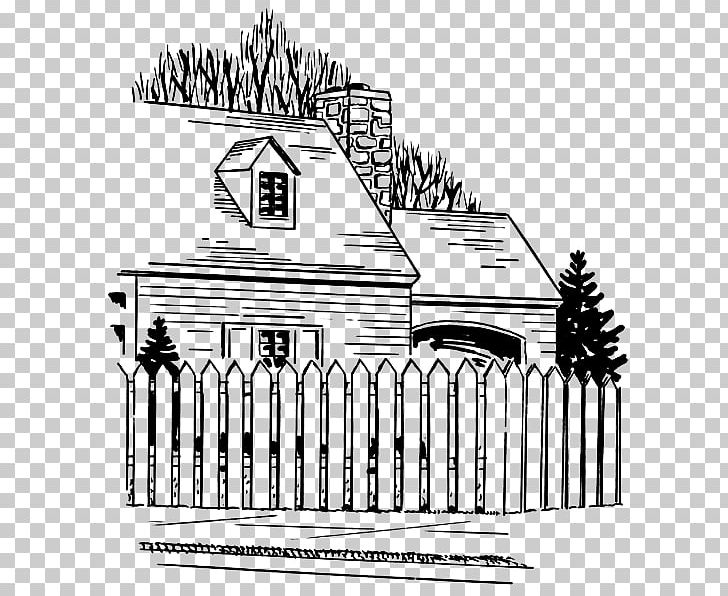 Picket Fence White House PNG, Clipart, Architecture, Area, Back Garden, Black And White, Brand Free PNG Download