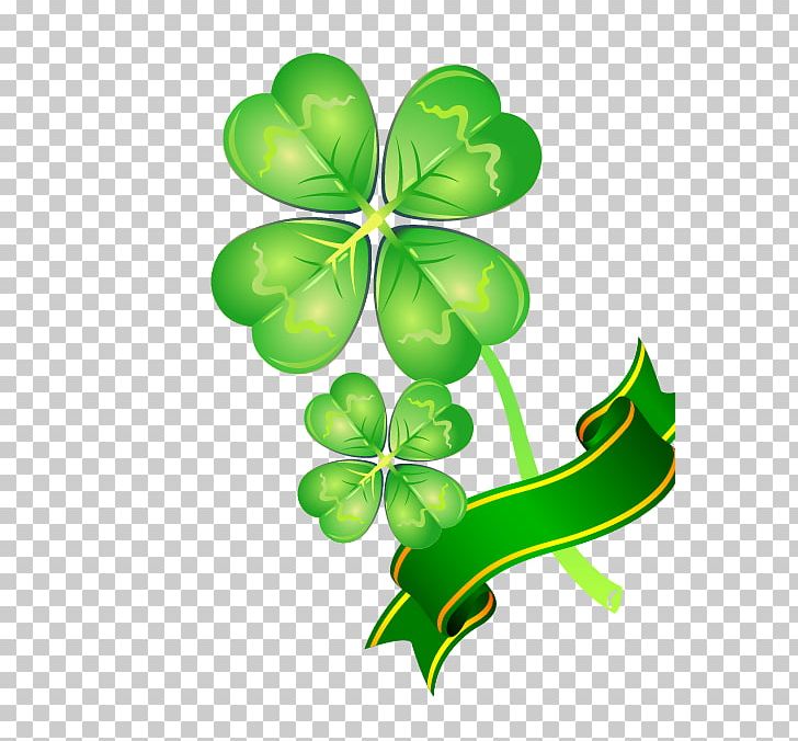 Four-leaf Clover PNG, Clipart, Background Green, Branch, Clover, Clover Vector, Decorative Free PNG Download