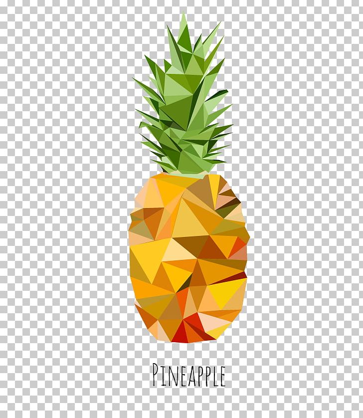 Crazy Pineapple Low Poly Illustrator Fruit PNG, Clipart, Ananas, Art, Bromeliaceae, Crazy Pineapple, Flowerpot Free PNG Download