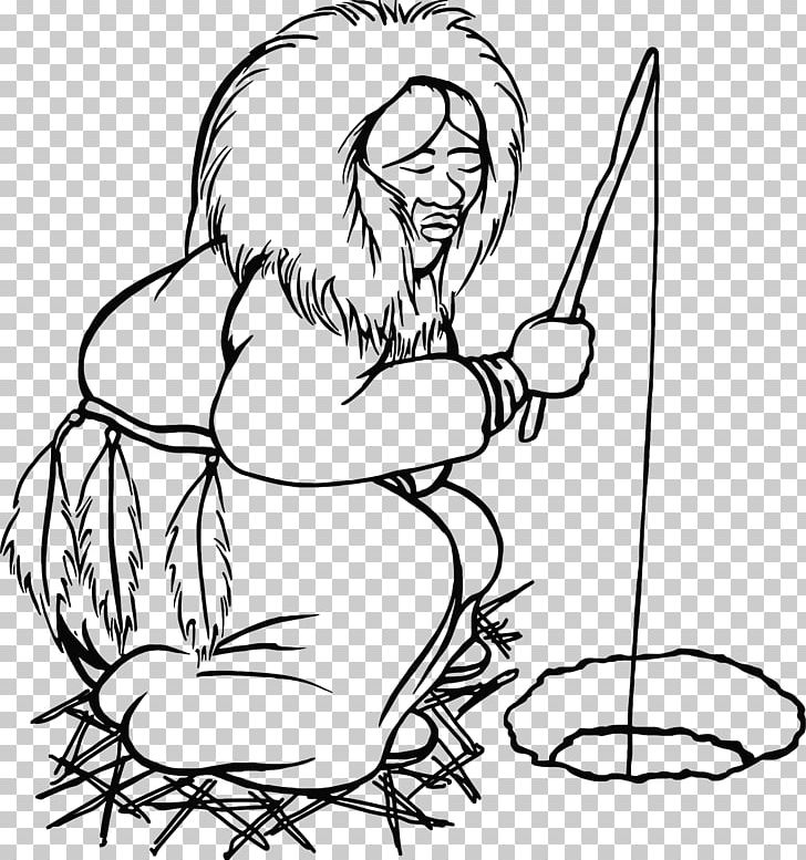 Ice Fishing Eskimo PNG, Clipart, Arm, Art, Artwork, Black, Coloring Free PNG Download