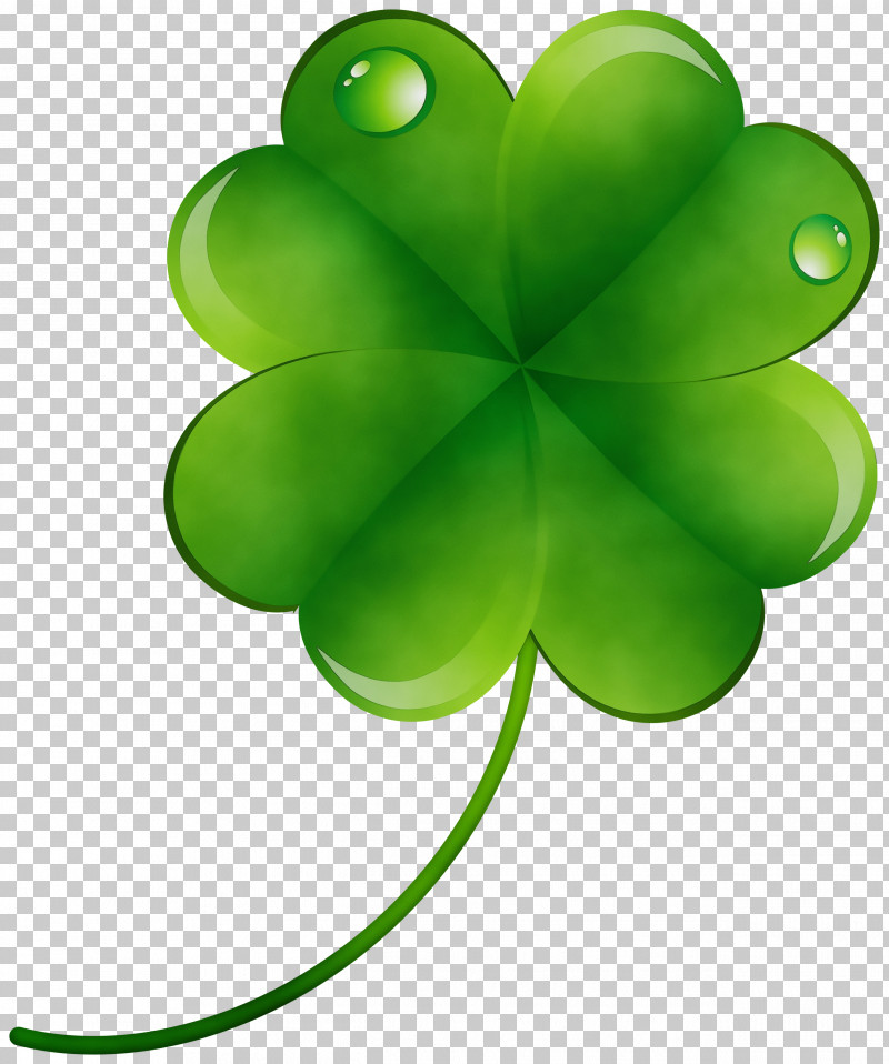 Green Leaf Plant Symbol Clover PNG, Clipart, Clover, Green, Leaf, Paint, Petal Free PNG Download