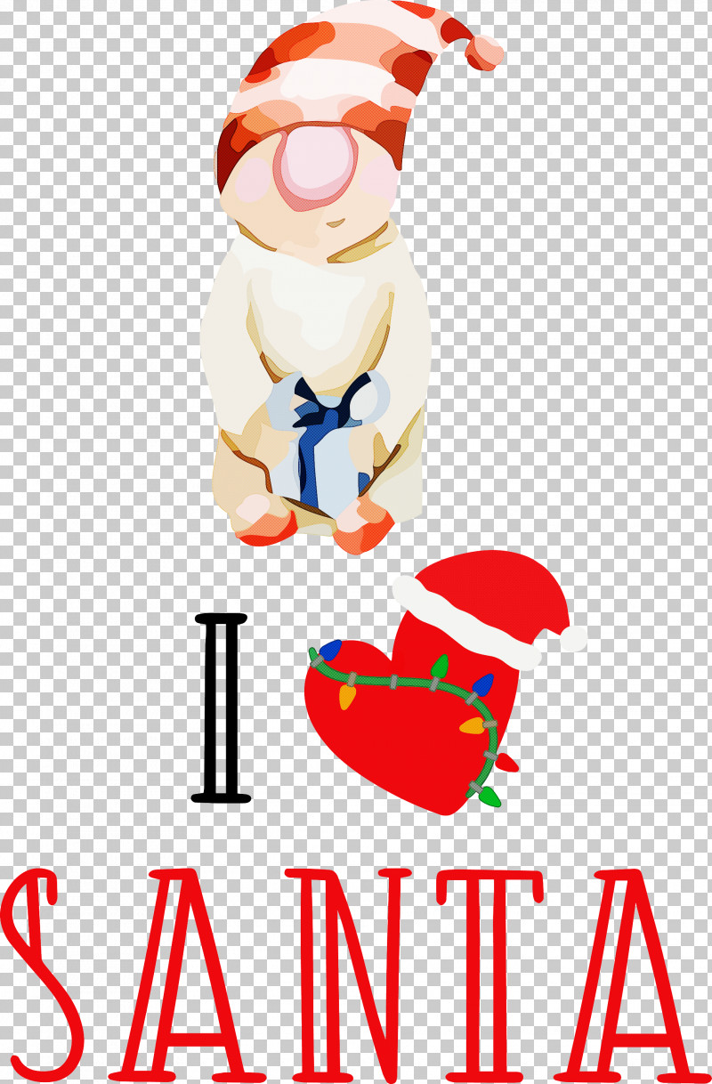 I Love Santa Santa Christmas PNG, Clipart, Artistic Inspiration, Character, Christmas, Christmas Day, Fine Arts Free PNG Download