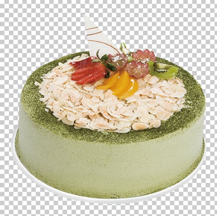Green Tea Matcha Fruitcake Torte PNG, Clipart, Almond Slices, Background Green, Buttercream, Cake, Chocolate Free PNG Download