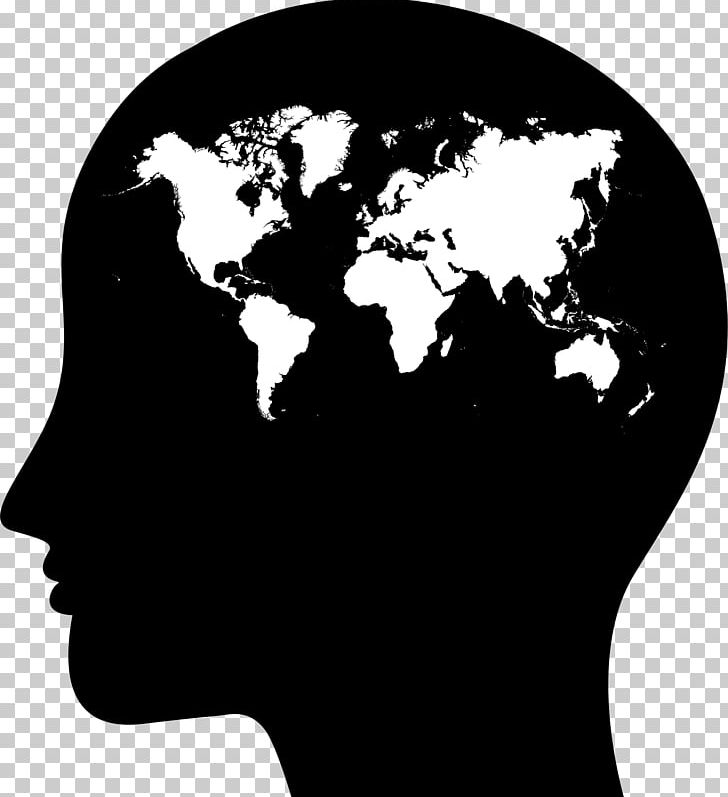 World Map Globe PNG, Clipart, Black And White, Female, Geography, Globe, Head Free PNG Download